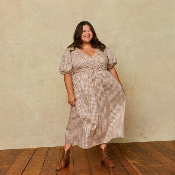 Christy Dawn Dahlia Dress Extended in Geo Ditsy Cream size 3X NWT - Picture 2 of 10